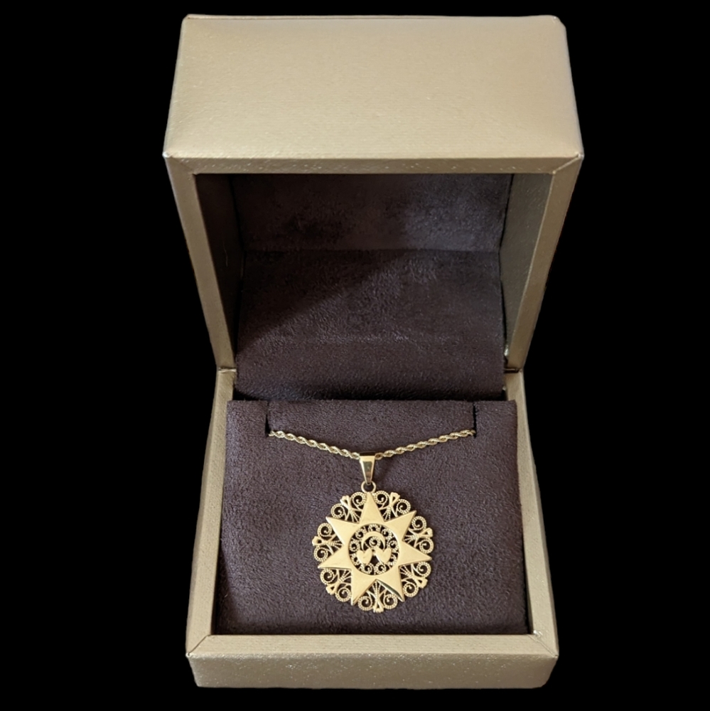 18k solid gold necklace